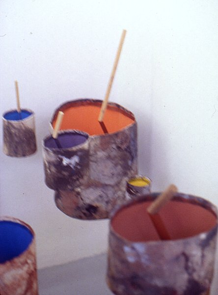 oil, acrylic, canvas, wood, nylon