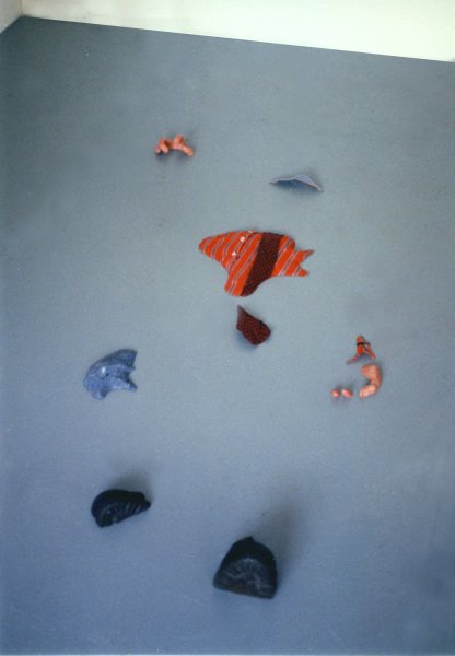 wax, pigment, cotton, leather