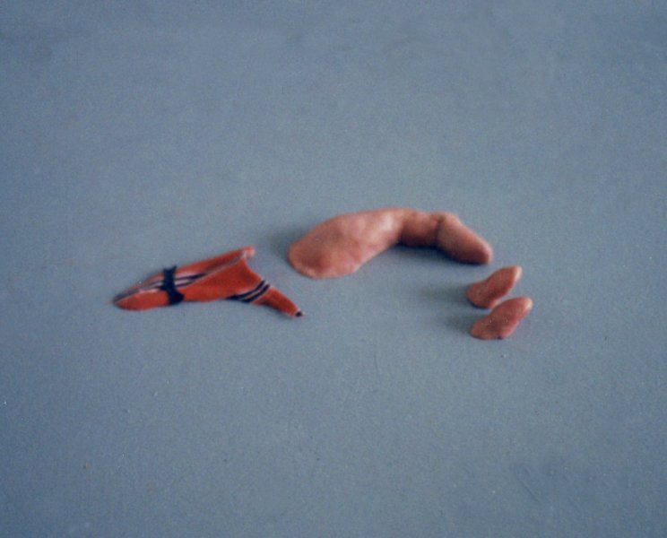 wax, pigment, cotton, leather