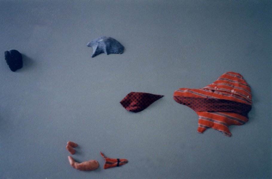 wax, pigment, cotton, leather