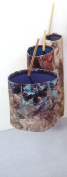 oil, acrylic, canvas, wood, nylon